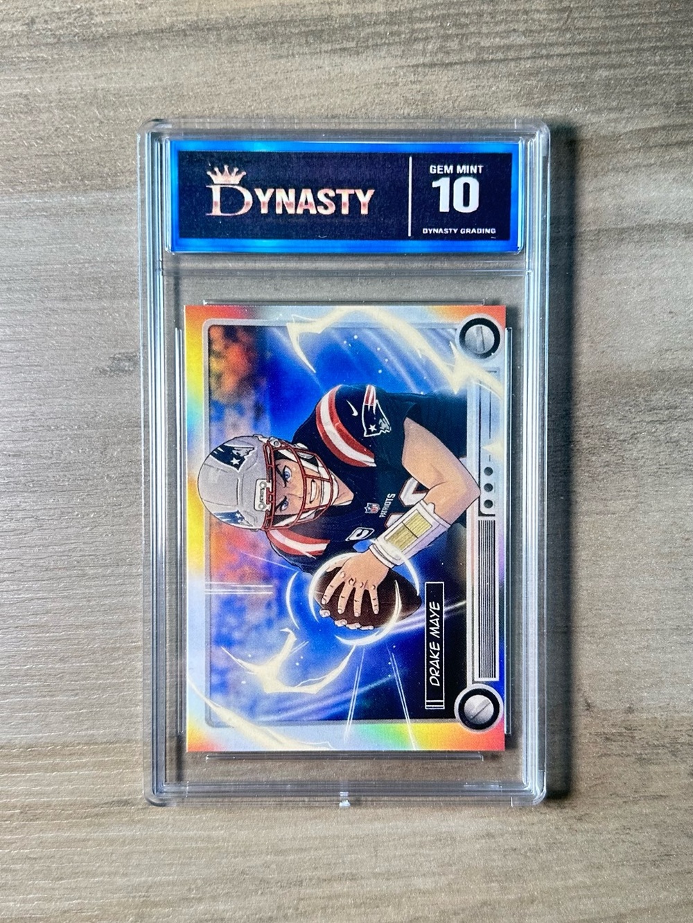 Drake Maye 2026 Topps Anime #NFLA-DM Hem Mint 10 Novelty Football Card.